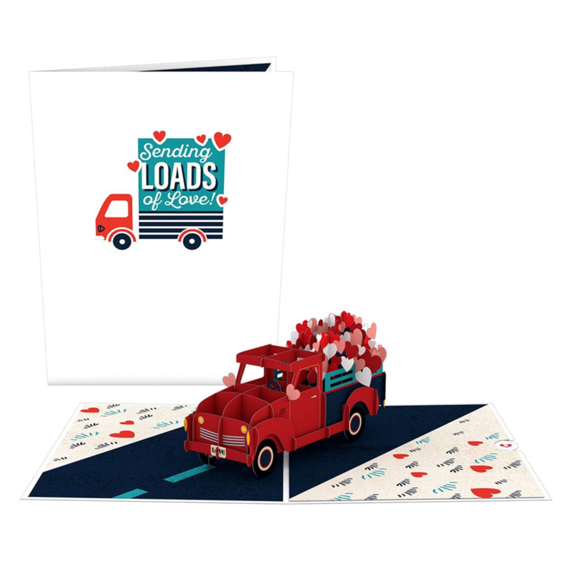 Truckloads of love Lovepop card